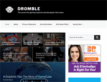 Tablet Screenshot of dromble.com
